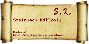 Steinbach Károly névjegykártya